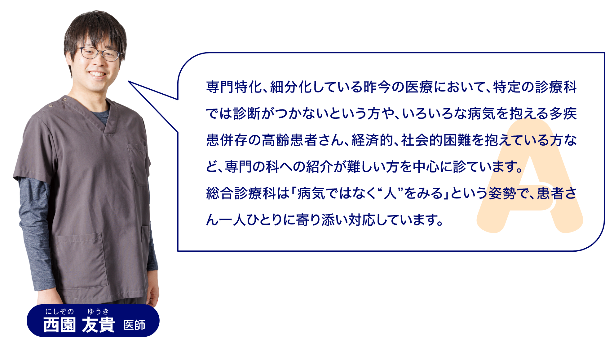 どんな患者さんを診ているの？に対する答え