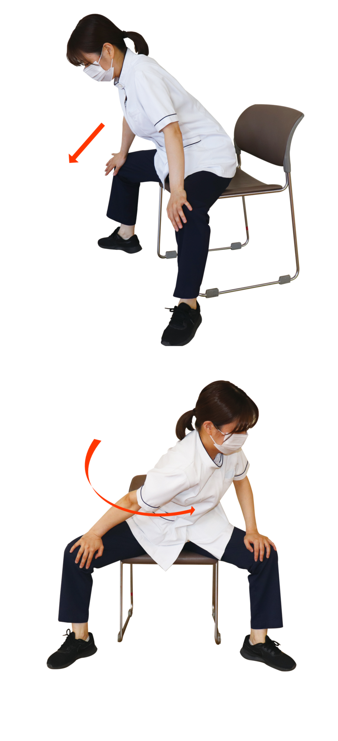 太ももの内側のストレッチ